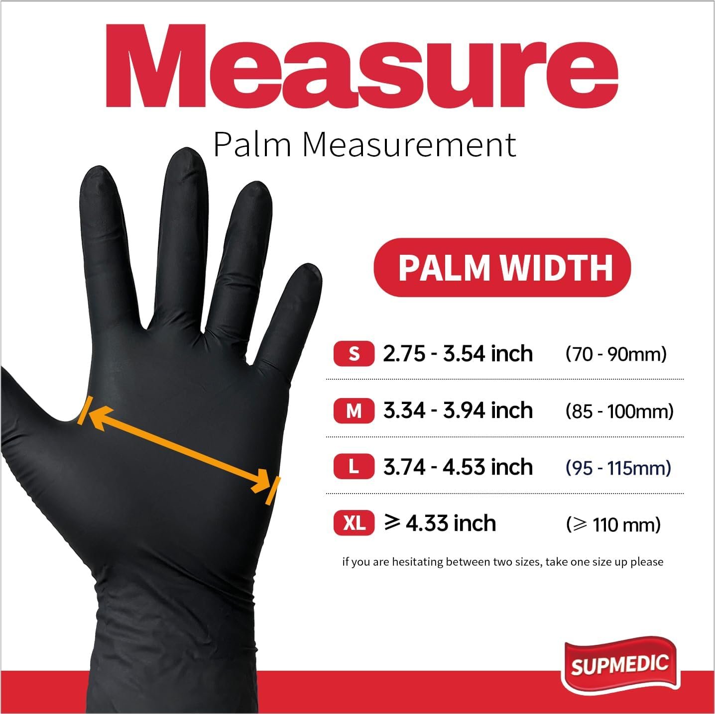 Supmedic Nitrile+ Disposable Gloves, 5 Mil Latex & Powder-Free Glove 100 Ct - Image 7