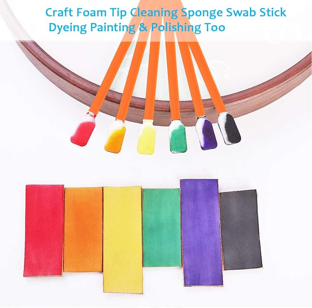 Wellgler's Foam Cleaning Swabs, Lint-Free Swabs for Precision Electronics, Camera, Optical Lens & Inkjet Printer Cleaning (200pcs Orange) - Image 5