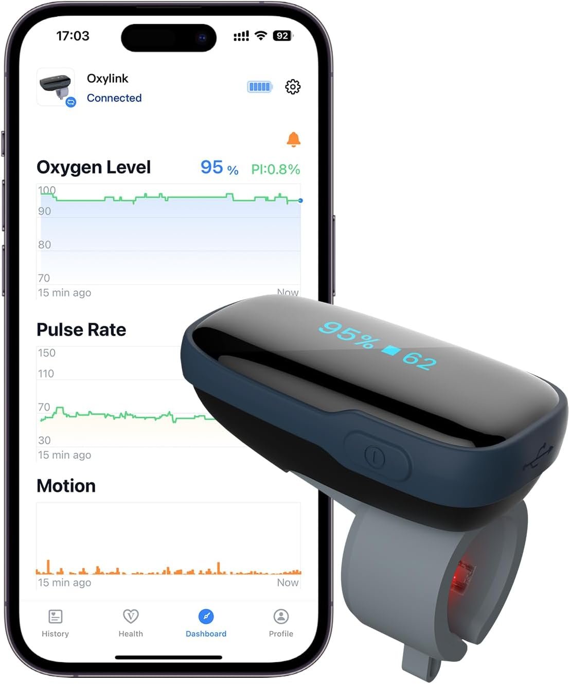 Vibeat Wearable Blood Oxygen Monito...