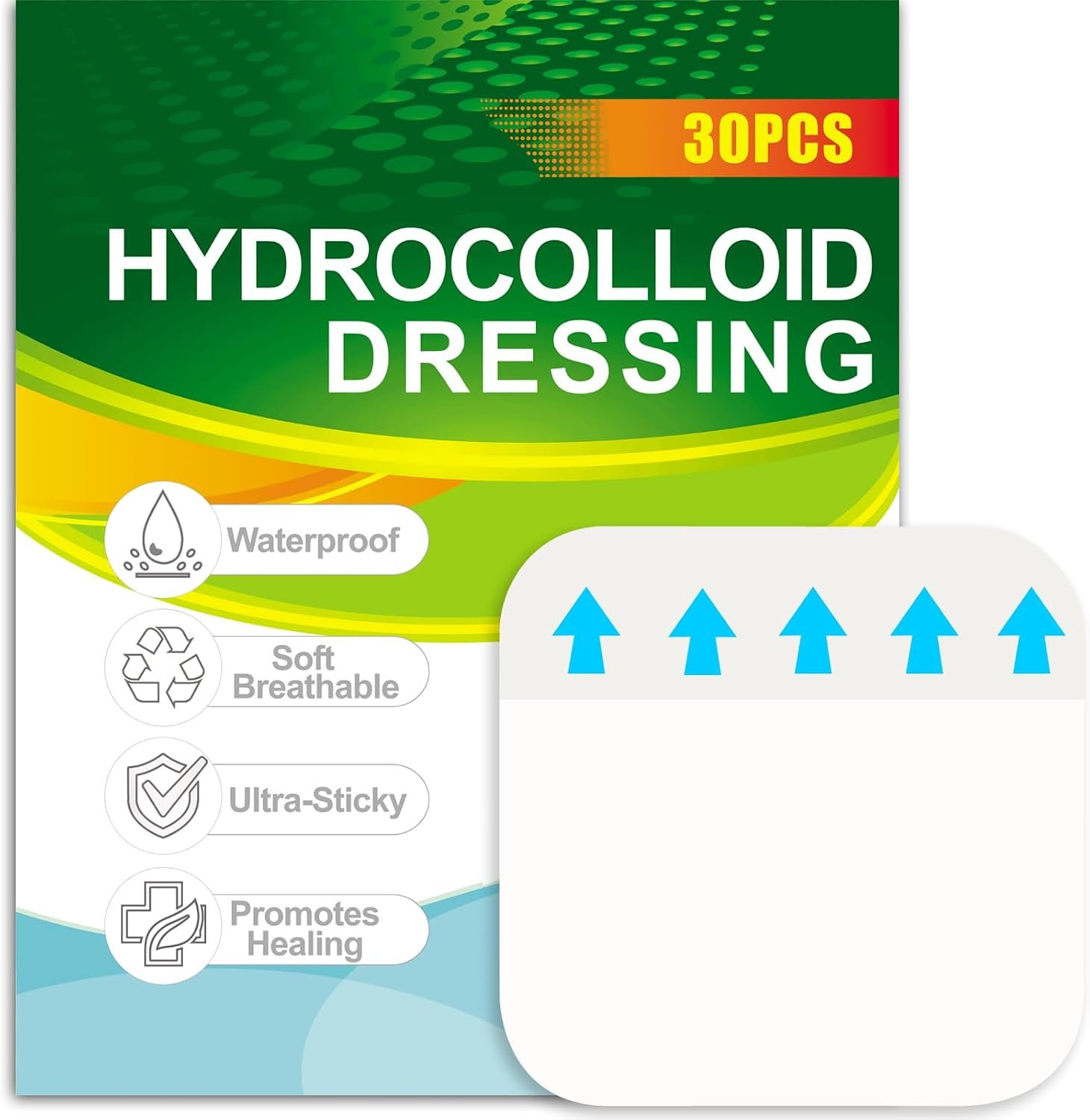 30 Pack Hydrocolloid Bandages 2R...