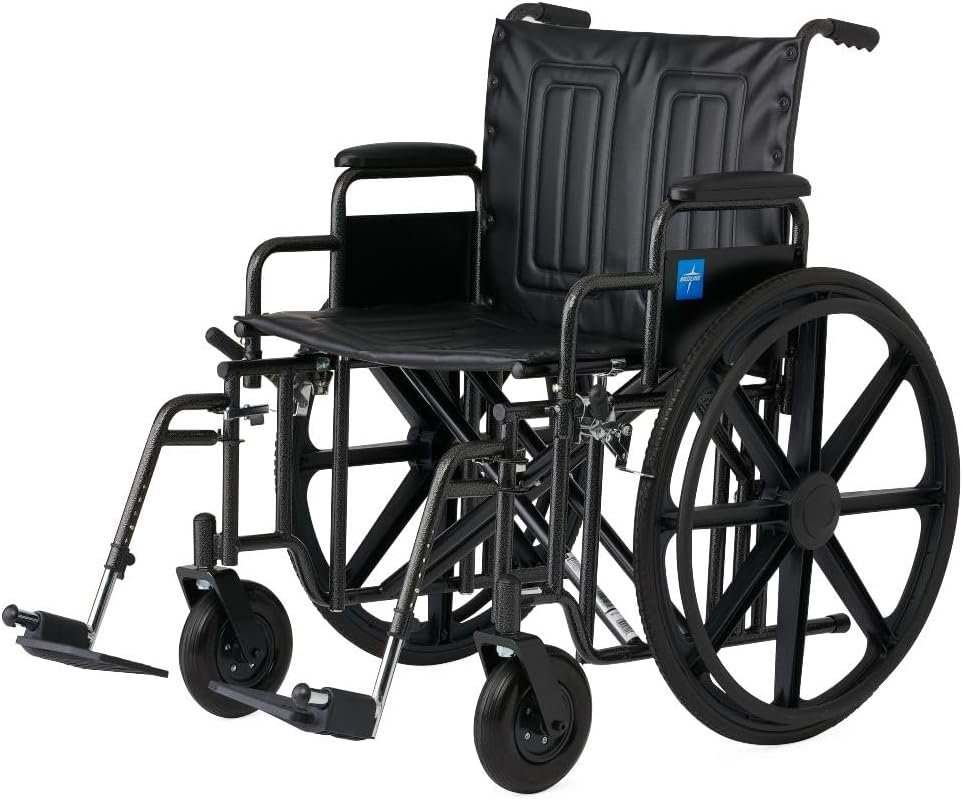 22″ Bariatric Wheelchair, Rem...