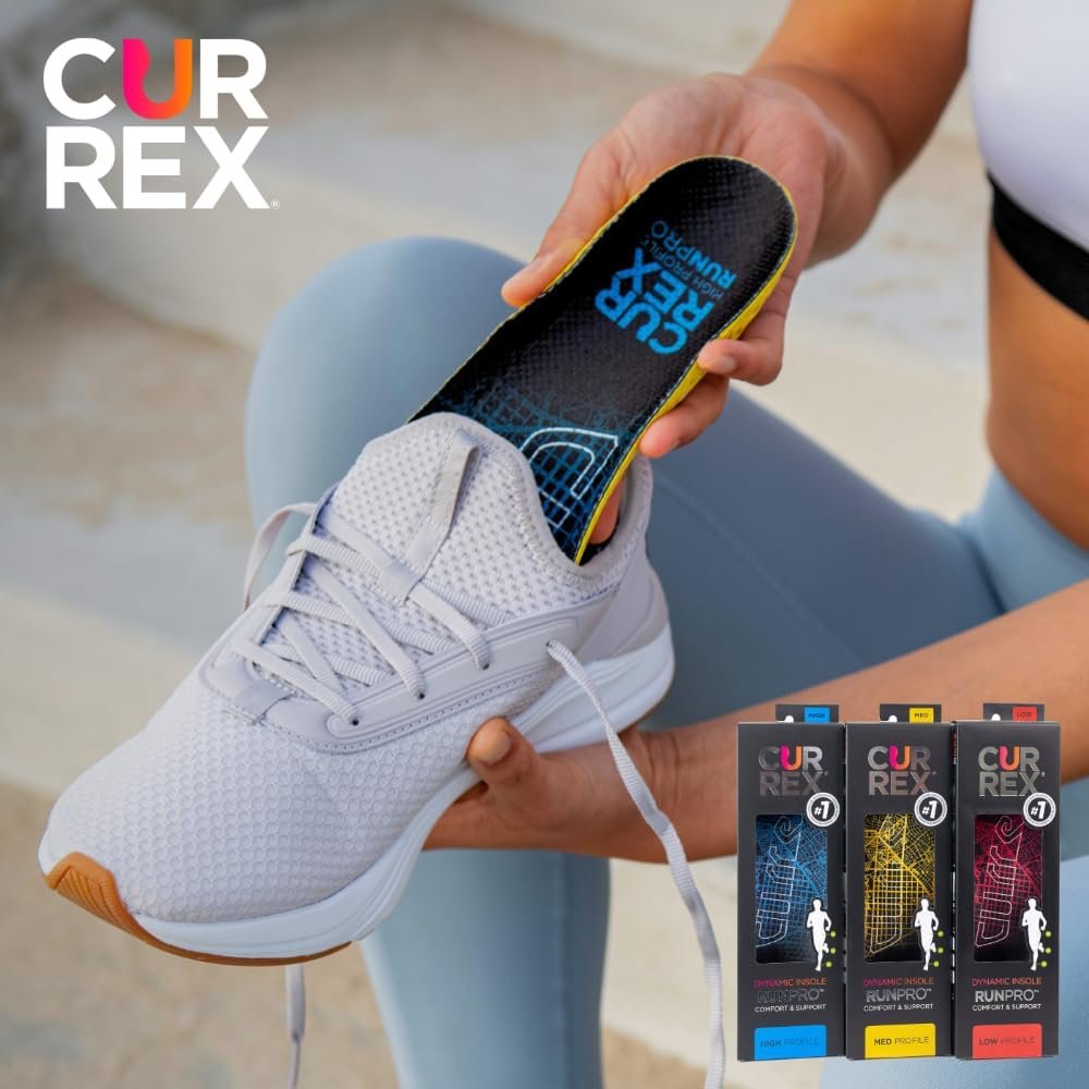 CURREX RunPro Insoles for Running Shoes, Arch Support Inserts to Help Reduce Fatigue, Prevent Injuries, Boost Performance for Men & Women (High Arch, Medium Size) - Image 8