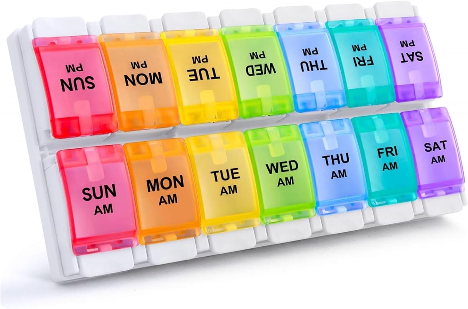 Sukuos AM PM Weekly Pill Organizer ...