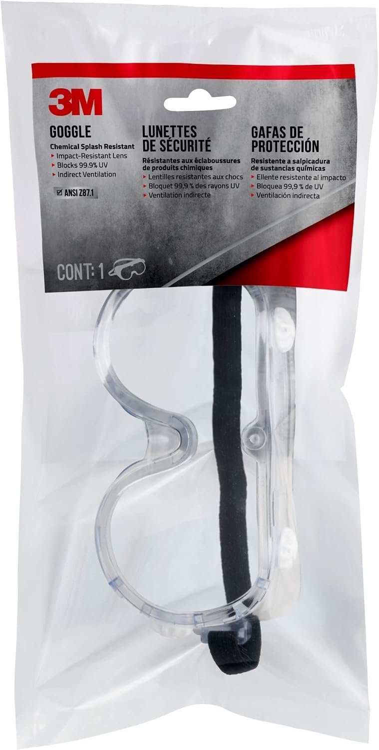 3M Chemical Splash Goggles, Impact ...