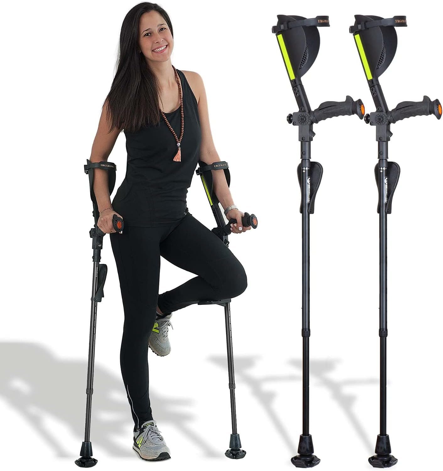 Ergobaum 7G Forearm Crutches for Ad...