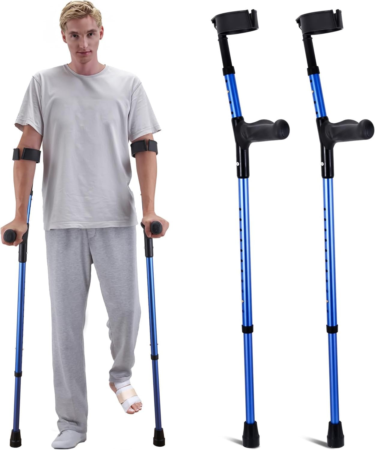VEVOR Forearm Crutches for Adults, ...
