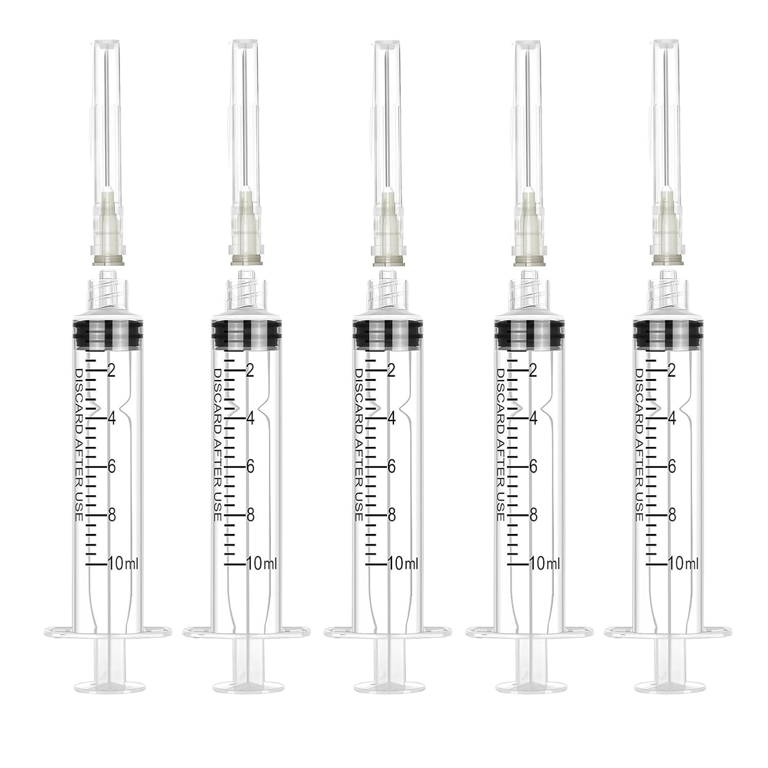 5 Pack 10ml Syringe, With 22G Needl...