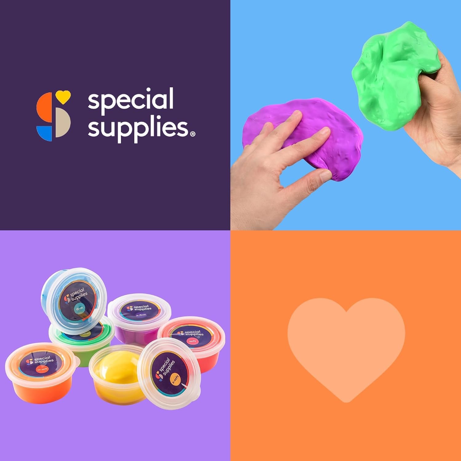 Special Supplies Therapy Putty for Kids and Adults - Resistive Hand Exercise Stress Relief Therapy Putty Kit, Set of 6 Strengths, 3 Ounces of Each Putty - Image 8