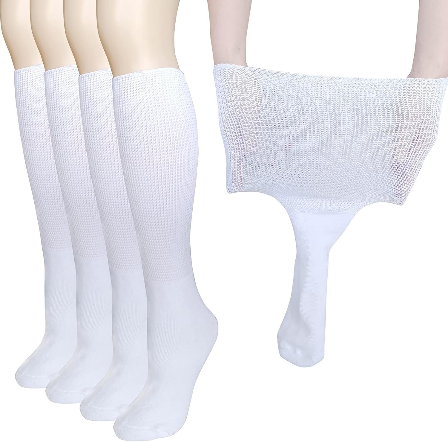 CIRZUEX Extra Wide Socks for Lymphe...