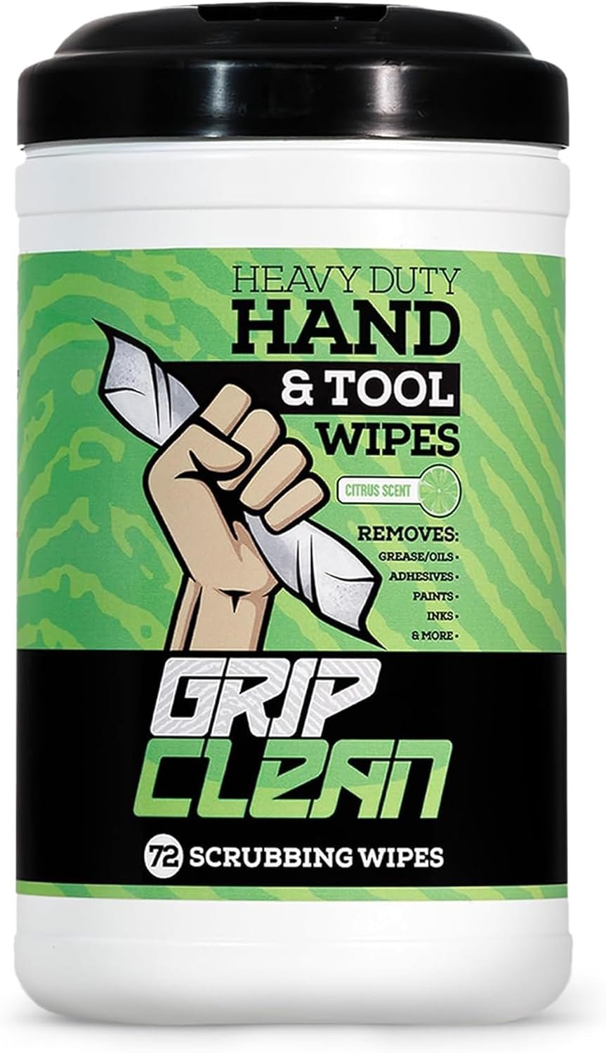 Heavy Duty Hand Cleaning Wipes, Too...