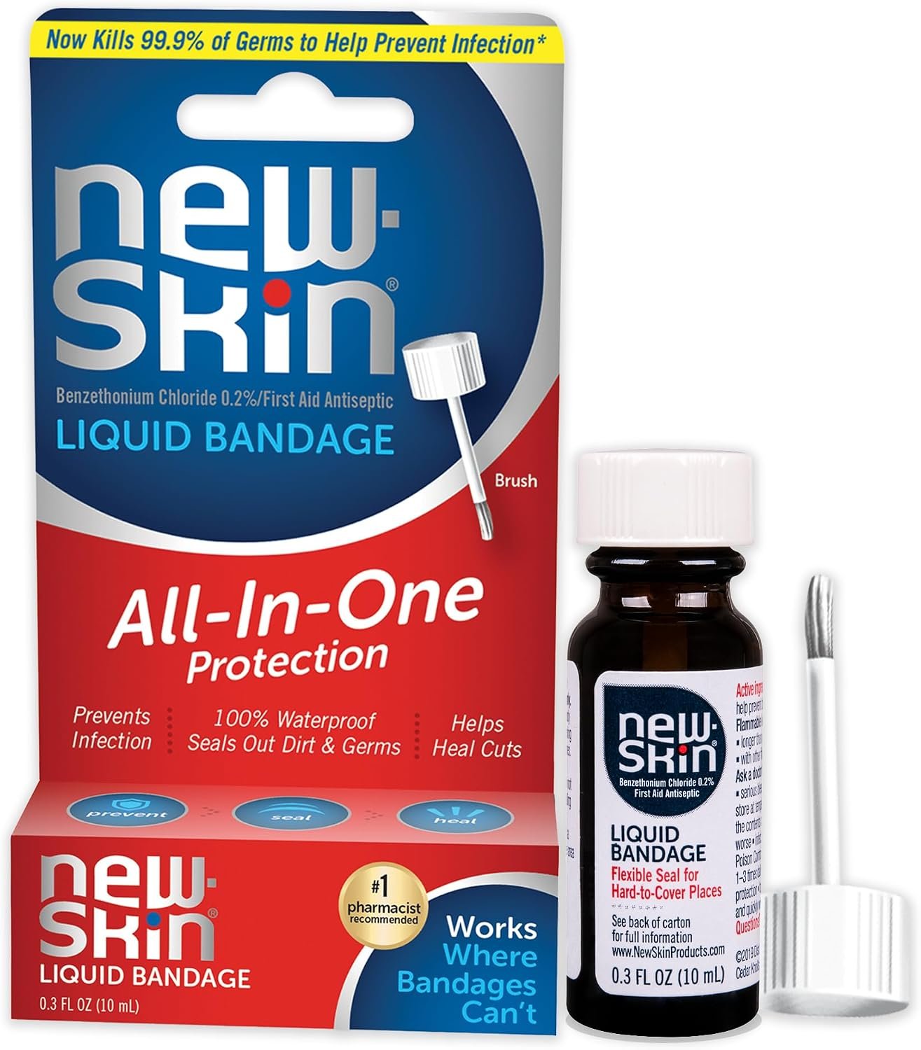 New-Skin Liquid Bandage, Waterproof...