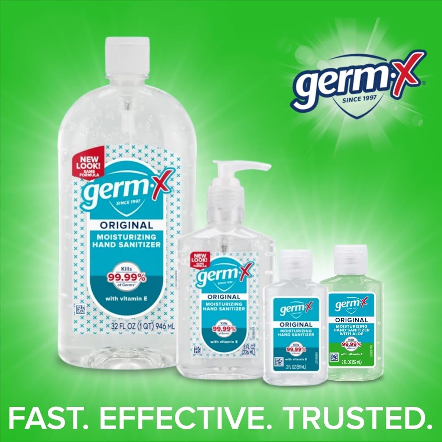 Germ-X Original Hand Sanitizer, 2 Fl Oz (Pack of 24), Less Drying Moisturizing Gel with Aloe and Vitamin E, No Rinse Formula, Bulk Mini Travel Size for On-The-Go - Image 10