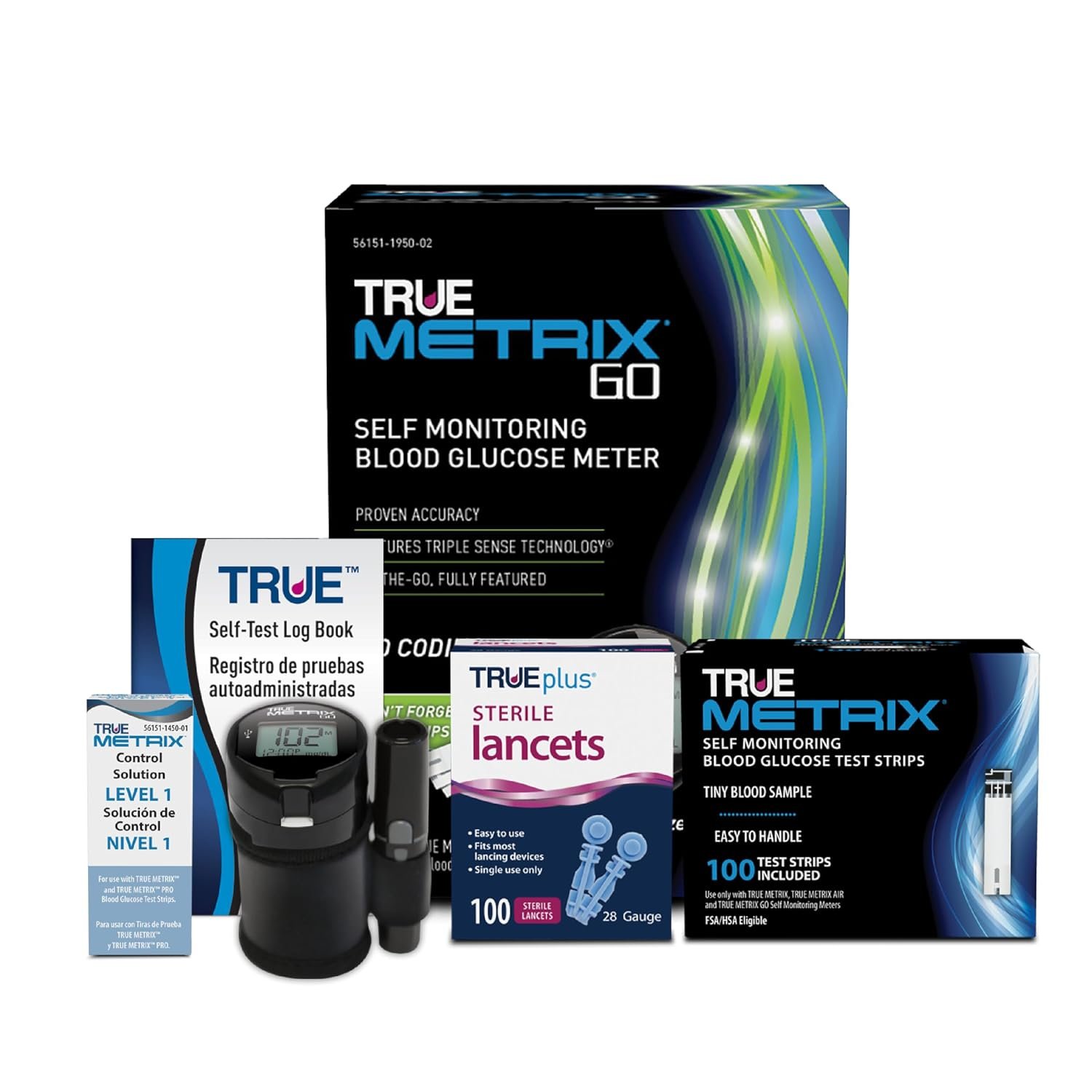 TRUE METRIX GO Meter Kit, Glucose M...
