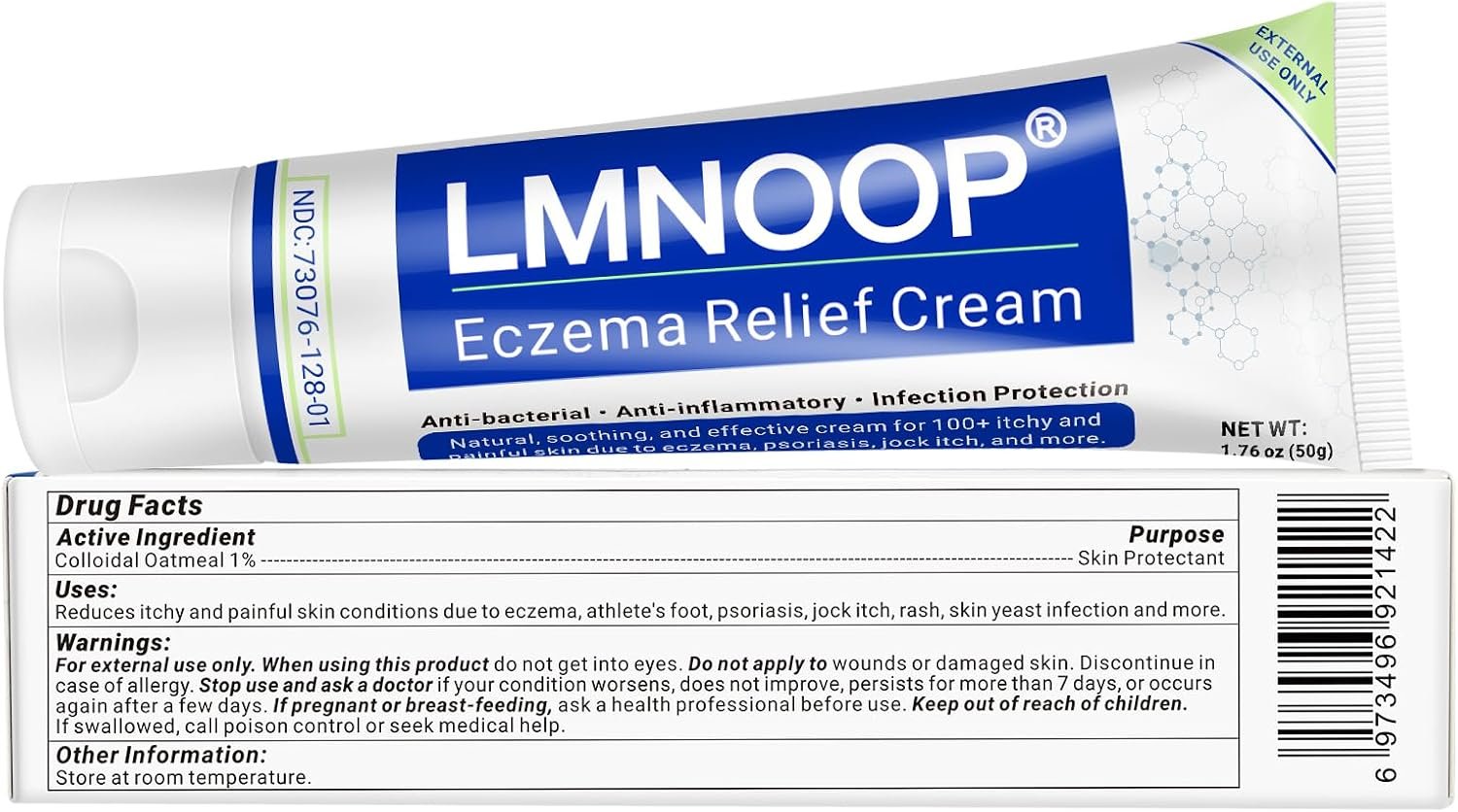Eczema Cream, Maximum Strength Treatment Ointment for Rash, Psoriasis, Dermatitis, Urticaria, Jock Itch, Fungal Infection, Anti-Itch, Relief for Sensitive, Irritated Skin 1.76oz - Image 7