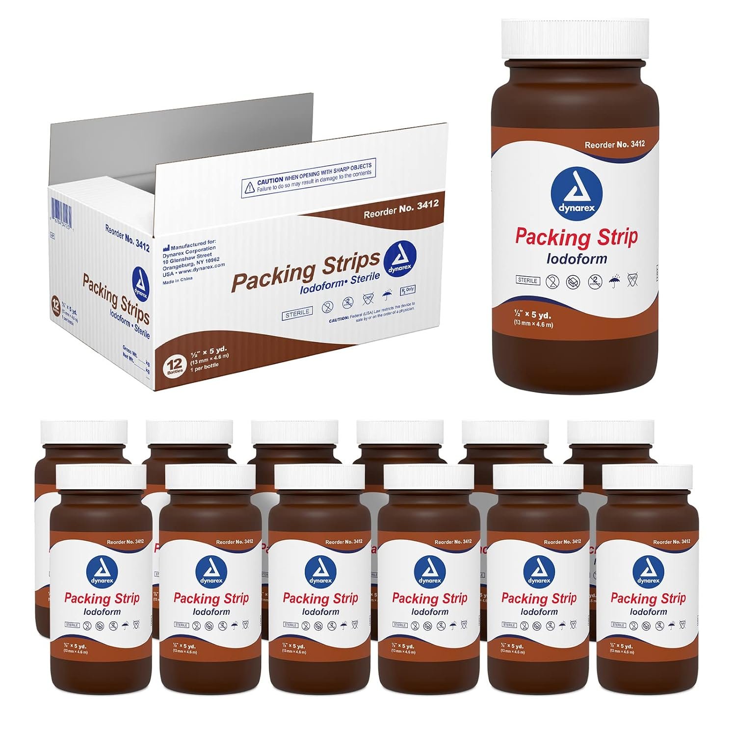 Dynarex Iodoform Packing Strip, Ste...