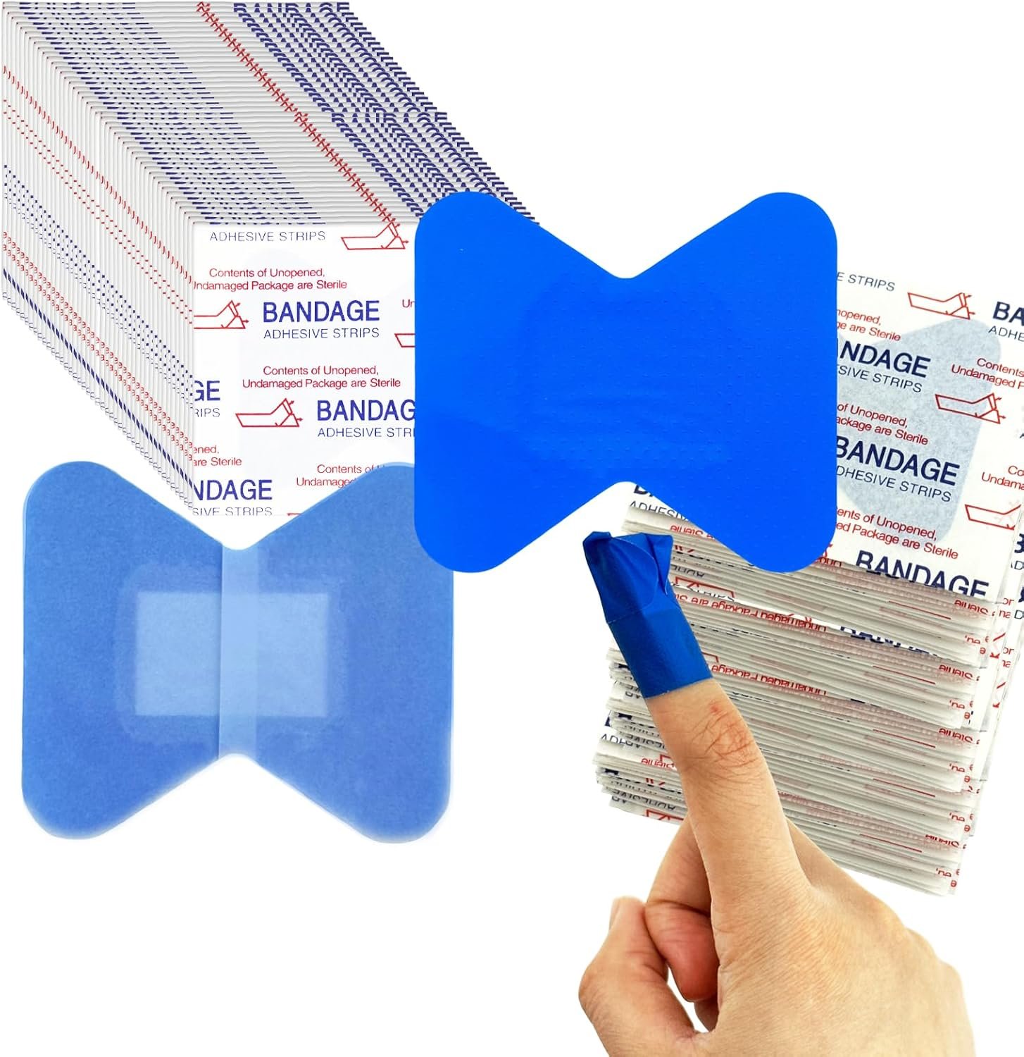 300 Pcs Blue Detectable Food Servic...