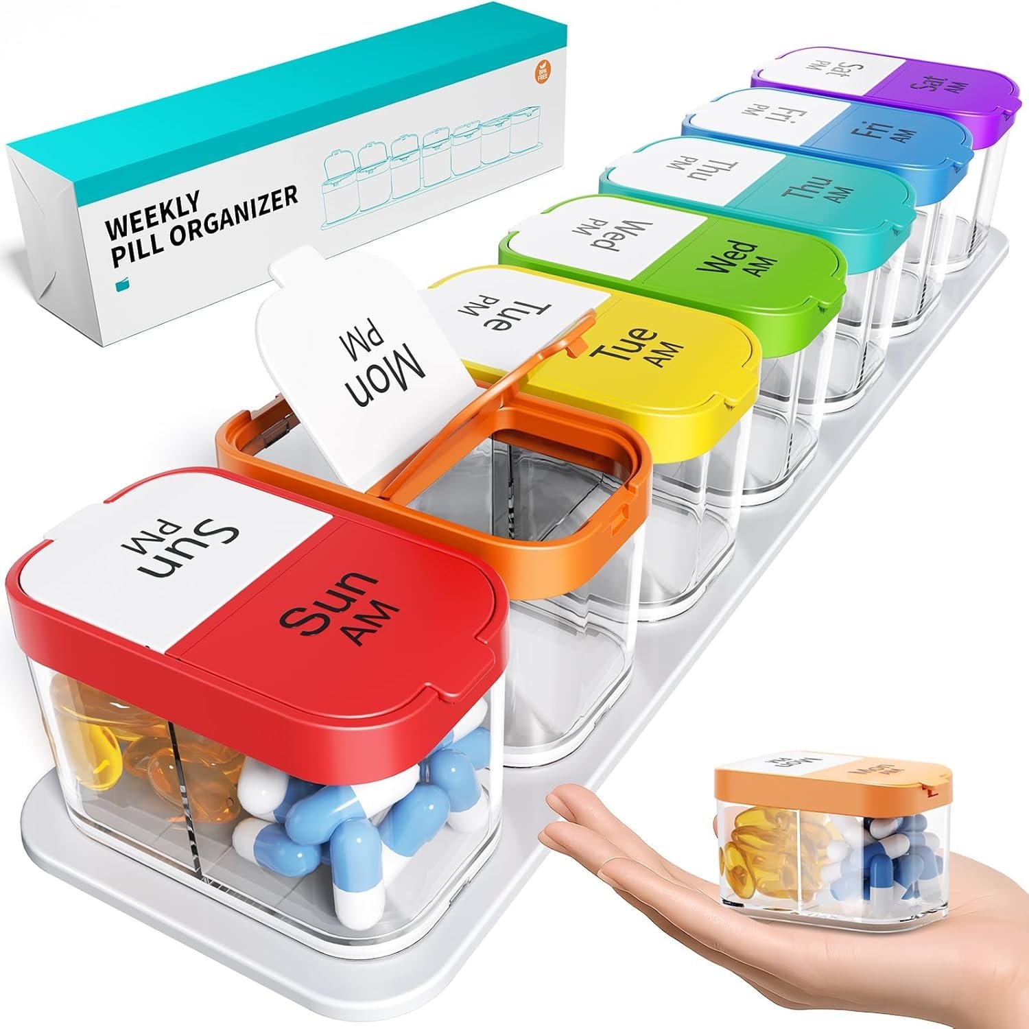 Odaro Extra Large Weekly Pill Organ...