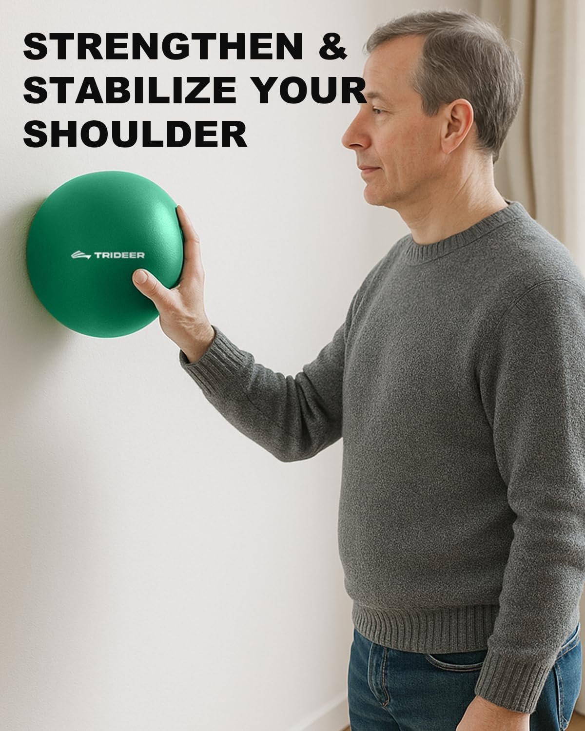 Trideer Exercise Ball for Rehabilitation with Guide, 9 Inch Pilates Ball - Image 5