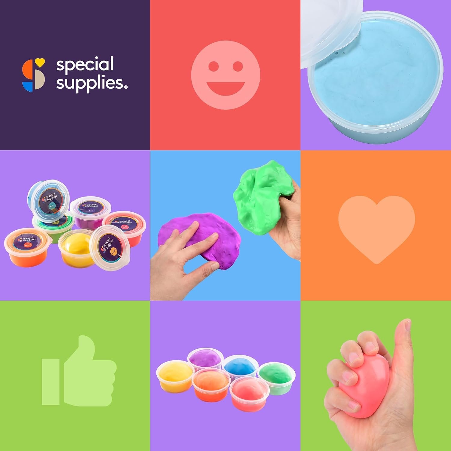 Special Supplies Therapy Putty for Kids and Adults - Resistive Hand Exercise Stress Relief Therapy Putty Kit, Set of 6 Strengths, 3 Ounces of Each Putty - Image 9