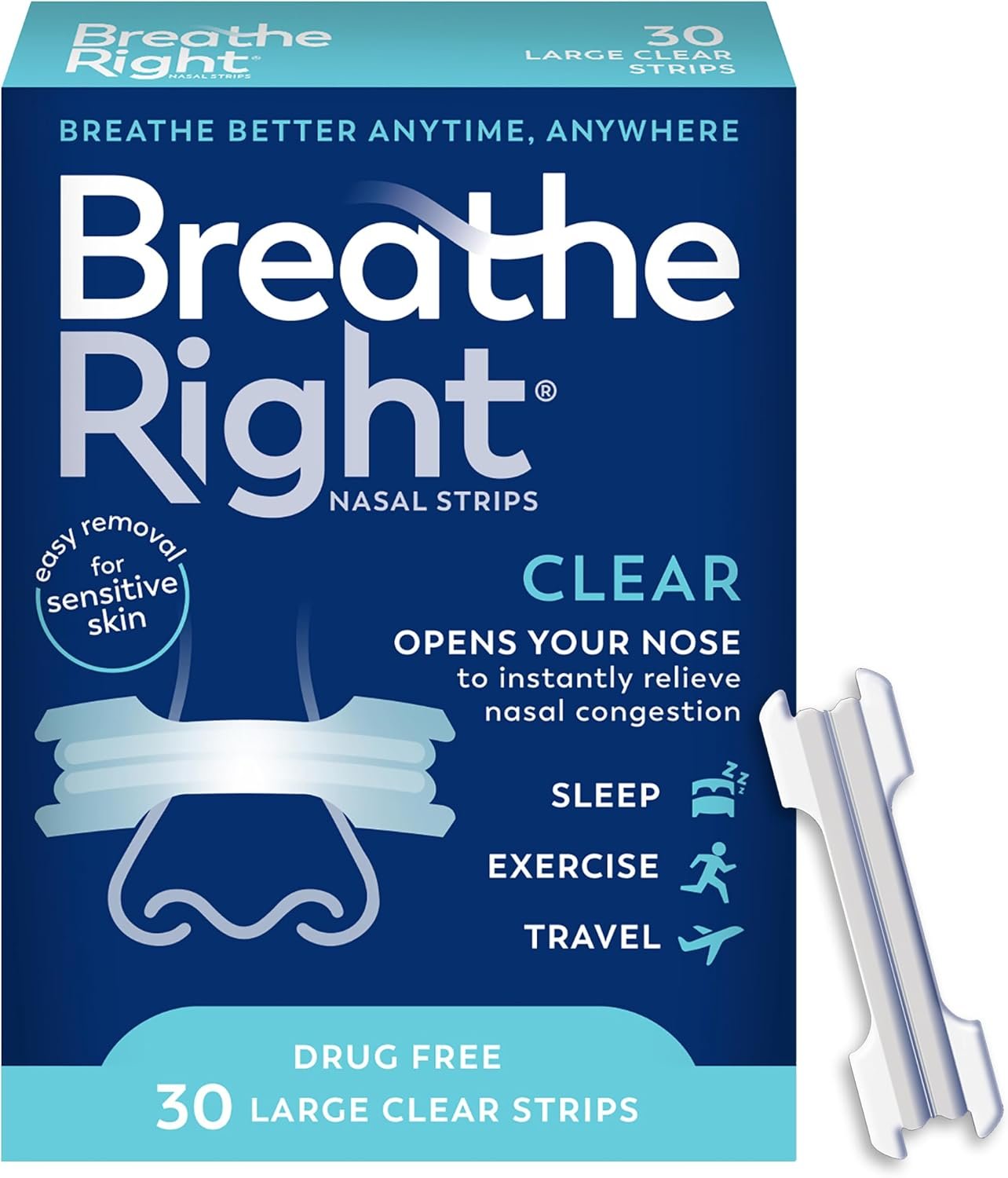 Breathe Right Nasal Strips, Relieve...