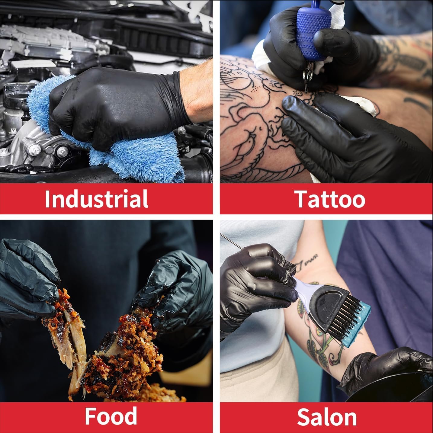 Supmedic Nitrile+ Disposable Gloves, 5 Mil Latex & Powder-Free Glove 100 Ct - Image 5