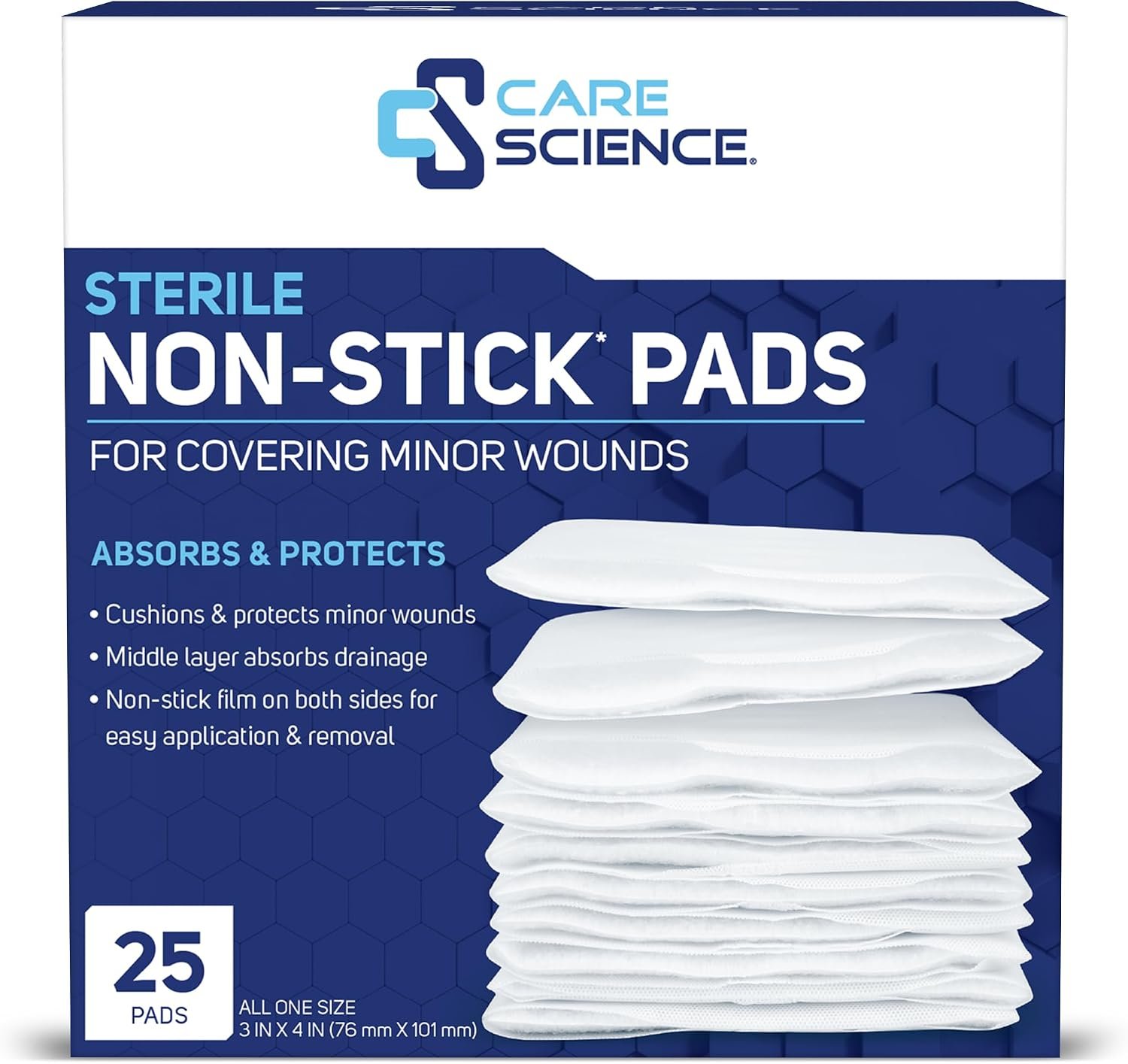 Care Science Non-Stick Pads, 3in x ...