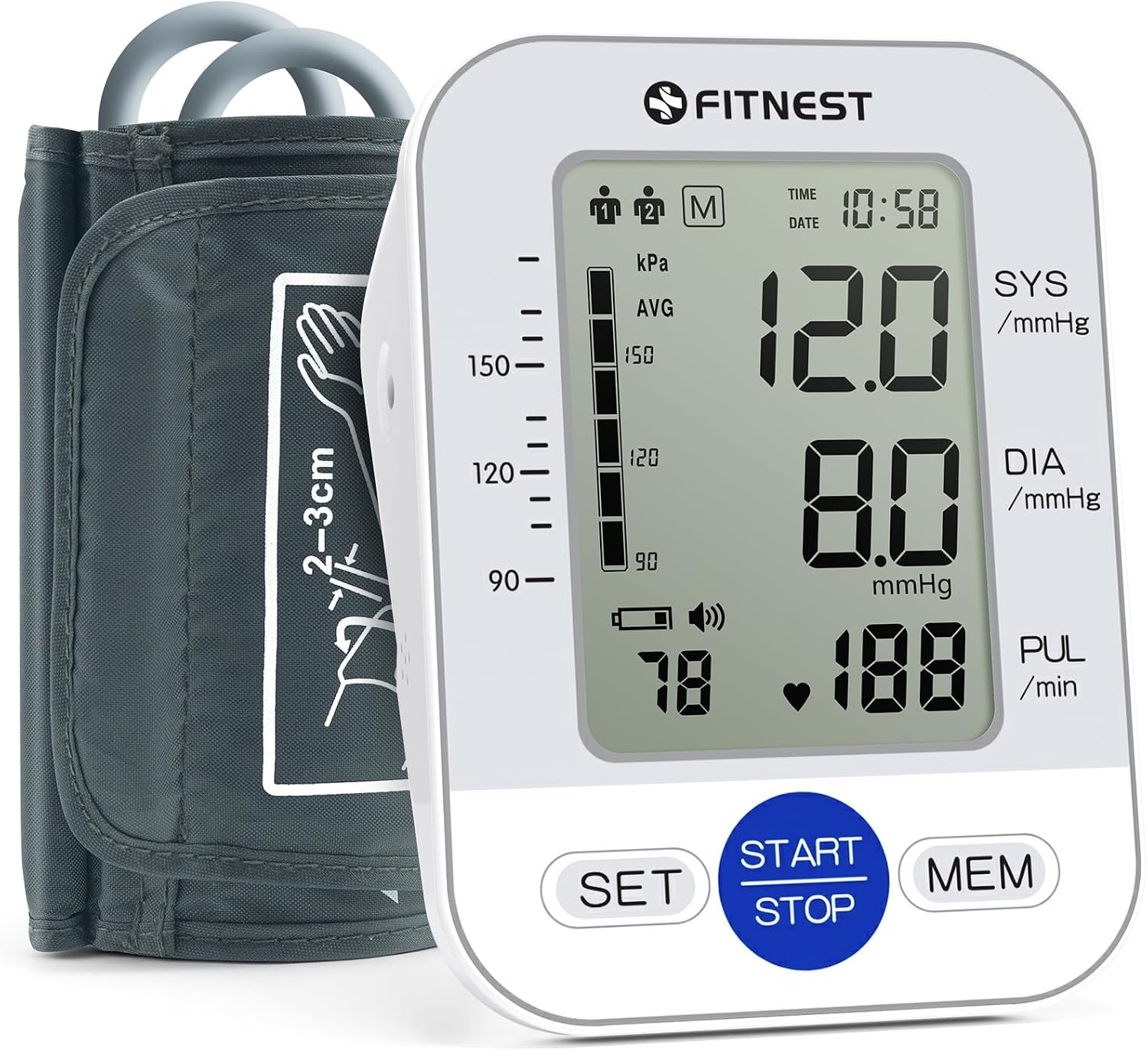 Blood Pressure Monitor, Automatic D...