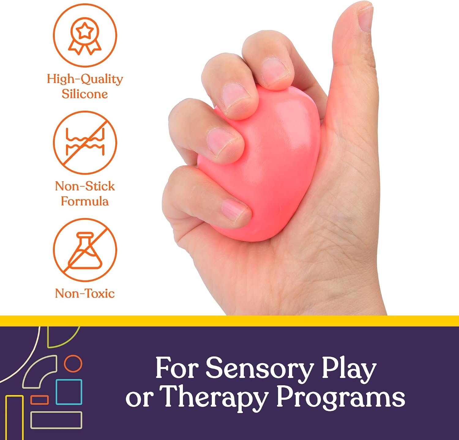 Special Supplies Therapy Putty for Kids and Adults - Resistive Hand Exercise Stress Relief Therapy Putty Kit, Set of 6 Strengths, 3 Ounces of Each Putty - Image 3