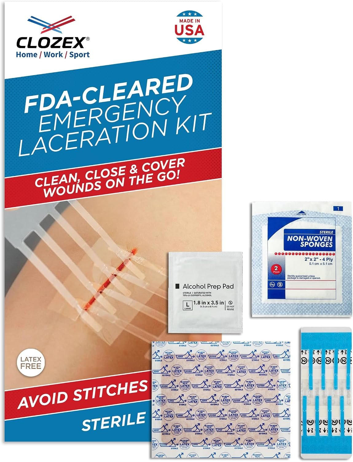Clozex Emergency Laceration Kit ...