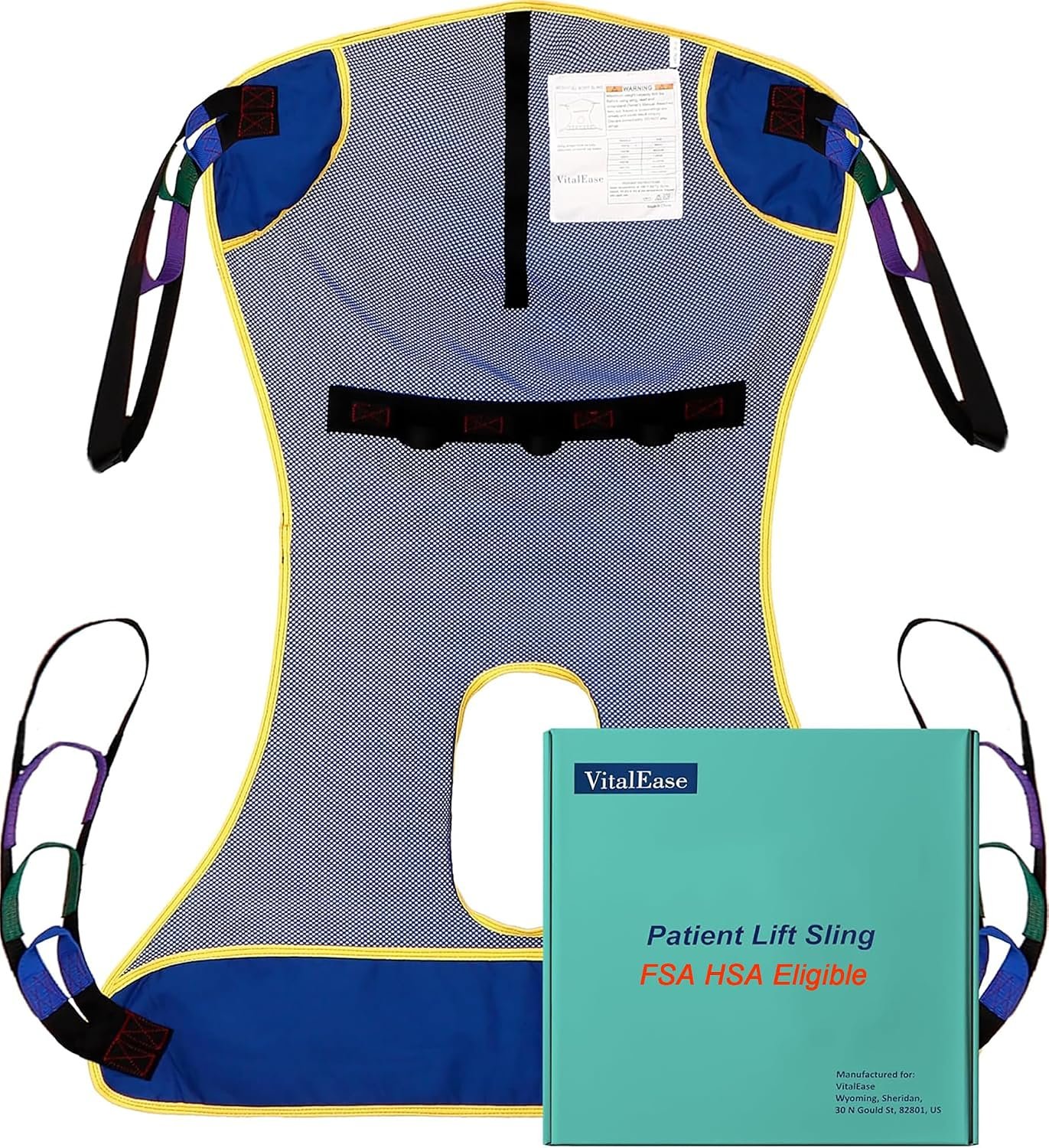 Full Body Mesh Patient Lift Sling w...