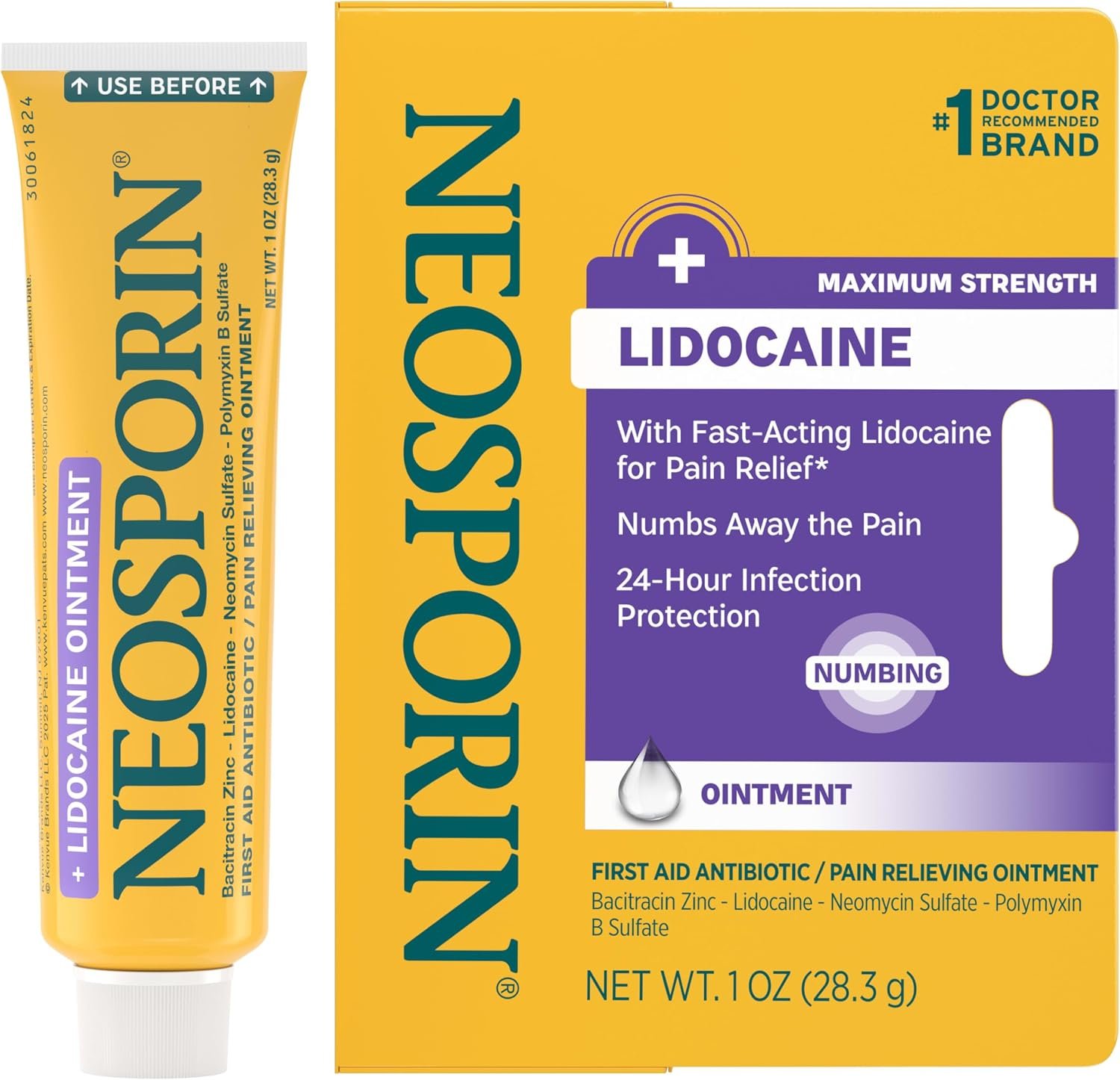 Neosporin + Lidocaine Pain Relief T...