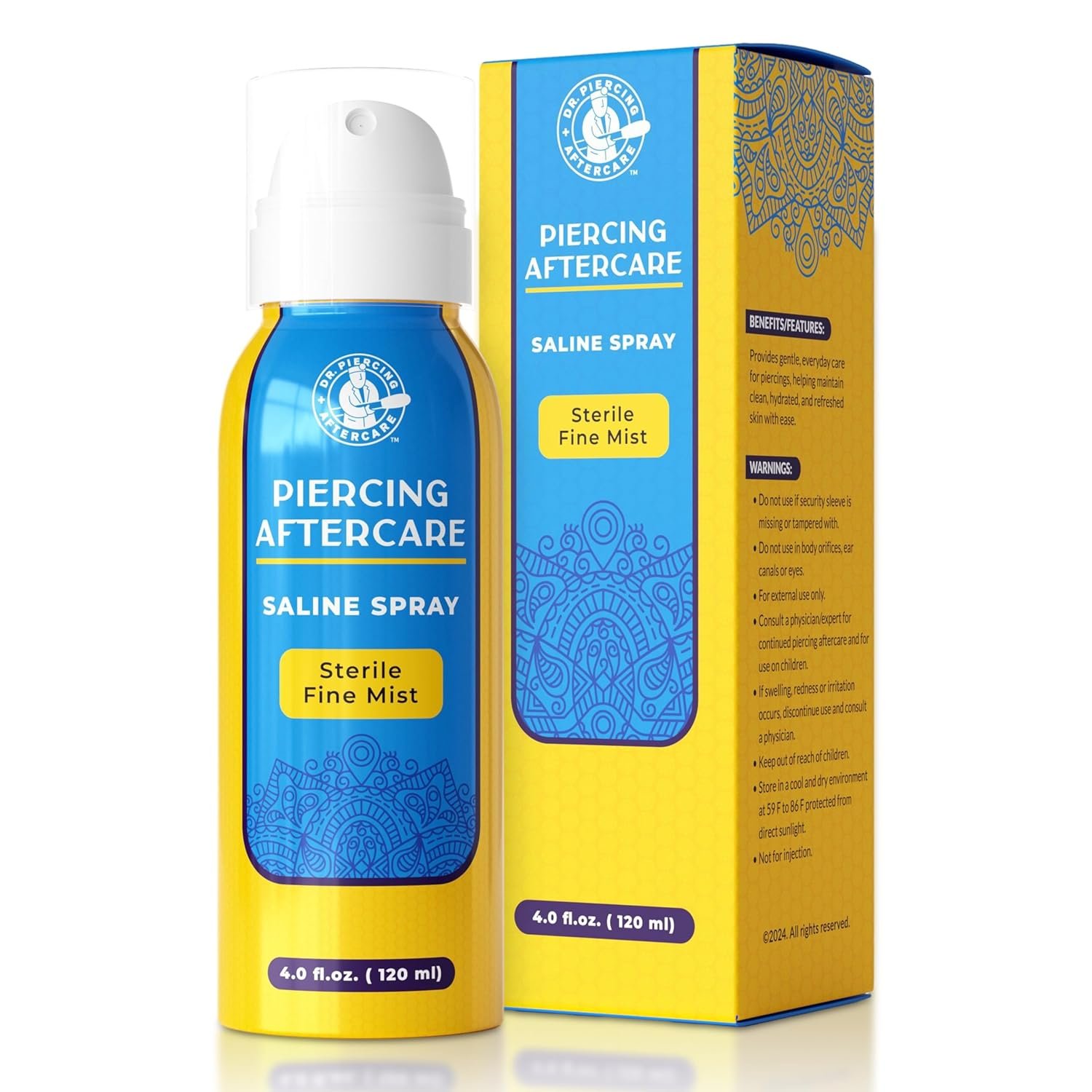 Dr. Piercing Aftercare Spray 4.0 oz...