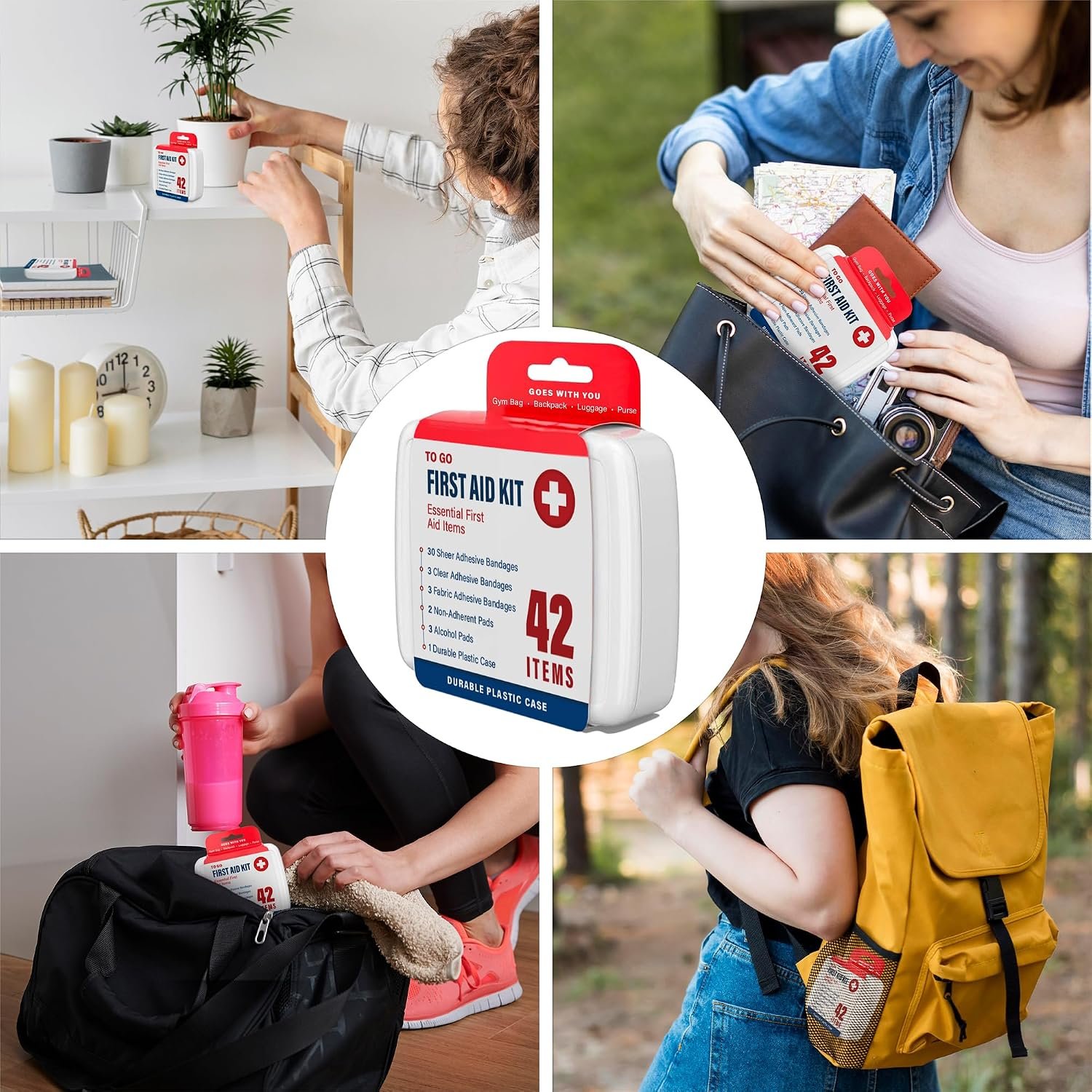 DecorRack 1000 Piece First Aid Kit, 24 Individual Boxes of 42 Items Each, First Aid Kits for Minor Cuts, Scrapes, Travel, Car, Home, Work, Field Trips or Camping (1000pcs, 24 Pack) - Image 7