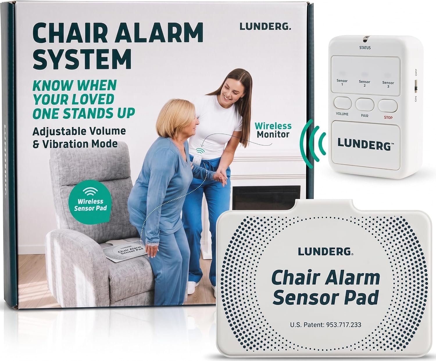 Lunderg Wireless Chair Alarm System...