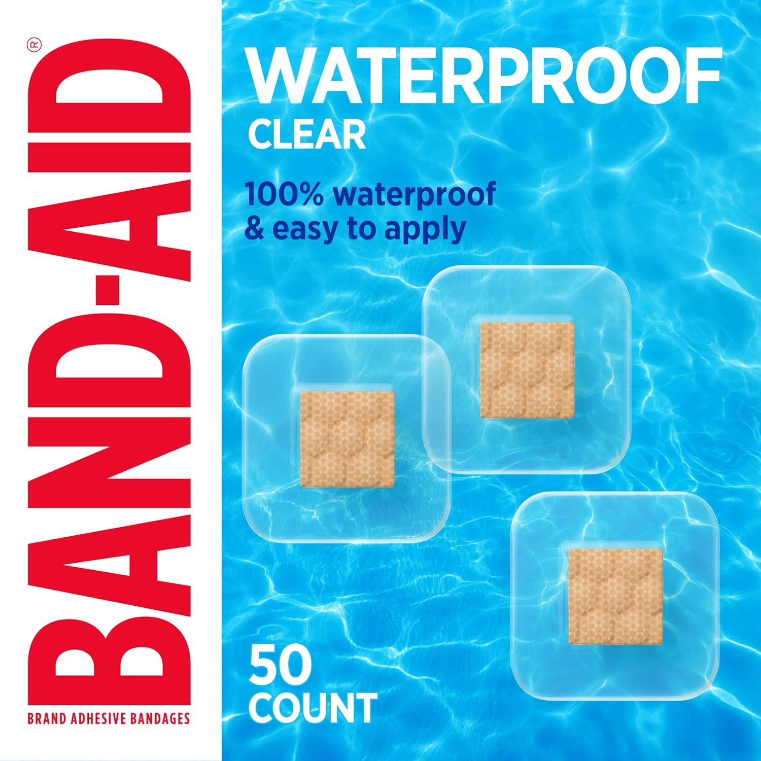 BAND-AID Brand Clear Waterproof Spo...