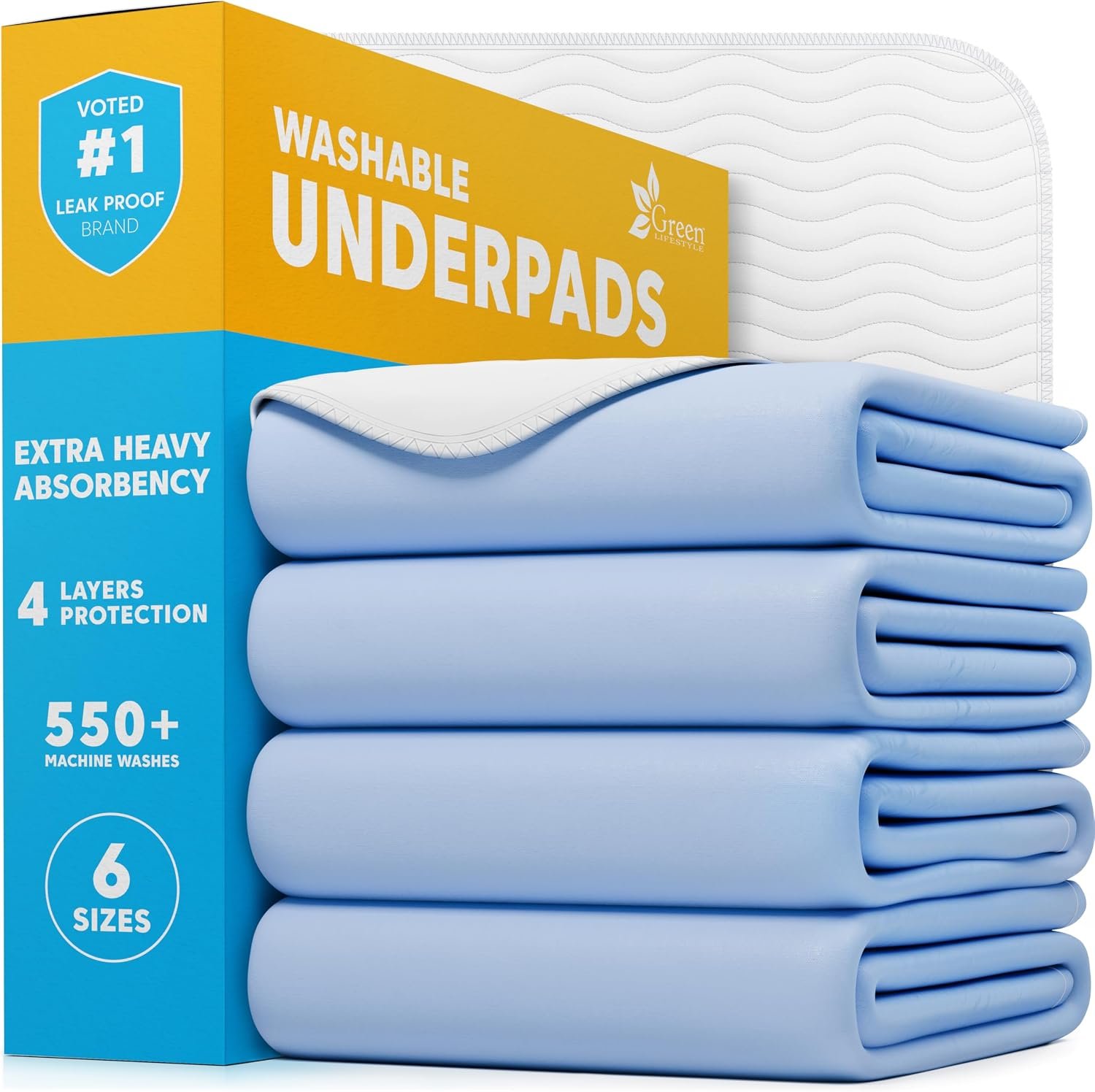 GREEN LIFESTYLE Washable Underpads ...