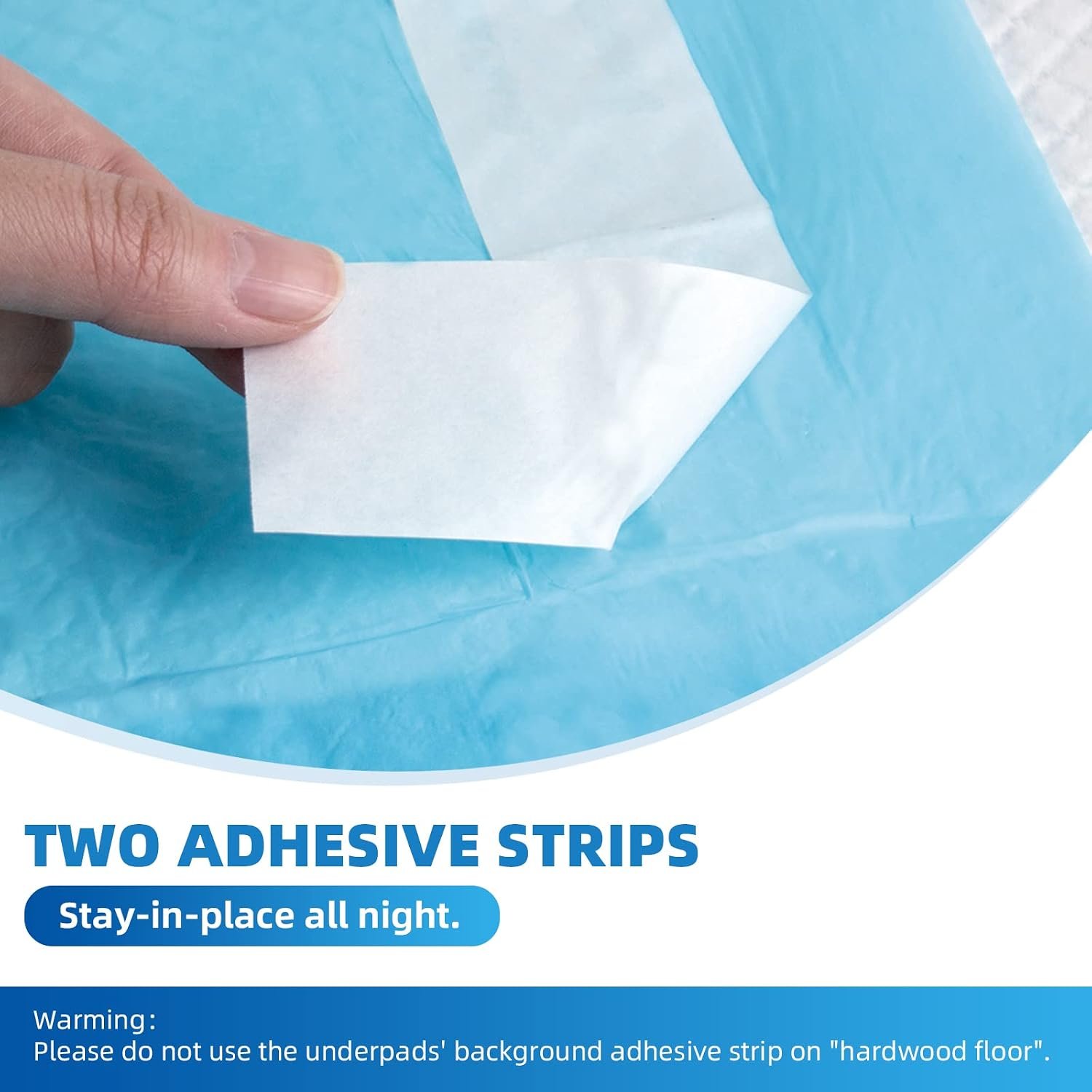 50 Count Disposable Bed Pads with Adhesive Strip 30"x36" - Image 2