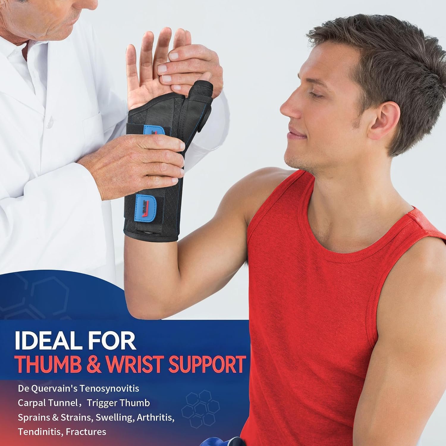 FEATOL Thumb Spica Splint Wrist Brace for De Quervain's & Carpal Tunnel - Image 8