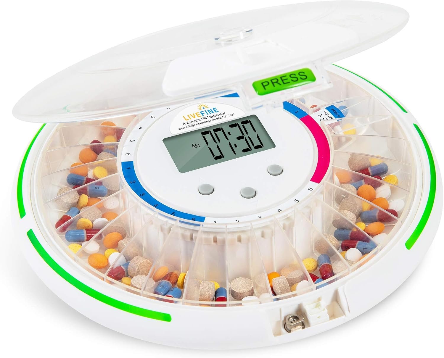 Live Fine Automatic Pill Dispenser,...