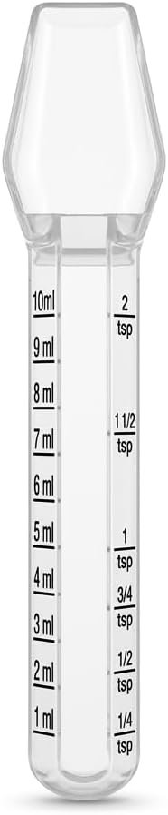 4 Pack Calibrated Medicine Spoon 2 TSP (10 ml) Plastic Oral Liquid Dose Medication Graduated Dispenser for Kids, Baby & Toddler - Image 2