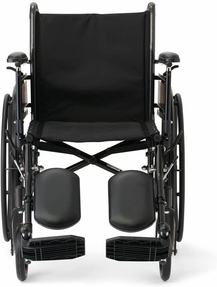 Medline K3 Guardian Wheelchair, 18" Wide Seat, Height-Adjustable Full-Length Arms, Elevating Leg Rests - Lightweight, Foldable Mobility Aid for Enhanced Comfort and Independence - Image 4