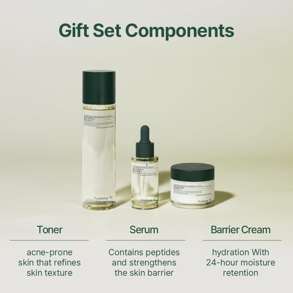 Pyunkang Yul PKY Calming Line Gift Box Set-Korean Facial Skin Care Essential for Daily Moisturizing with Toner, Serum, Cream, Vegan & Cruelty Free - Image 4