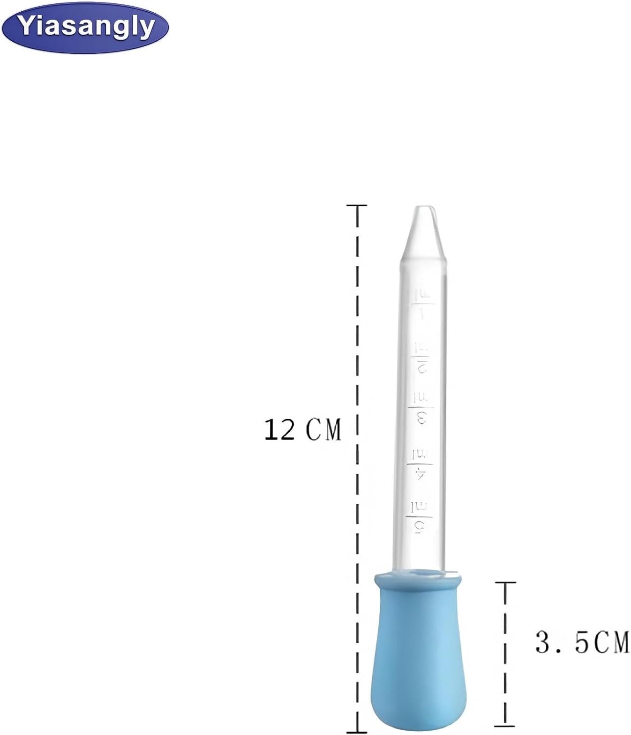 Yiasangly 5ml Liquid Droppers Clear Medicine Silicone and Plastic Pipettes Eye Dropper with Bulb Tip for Kids Candy Molds (8 Pack) - Image 3