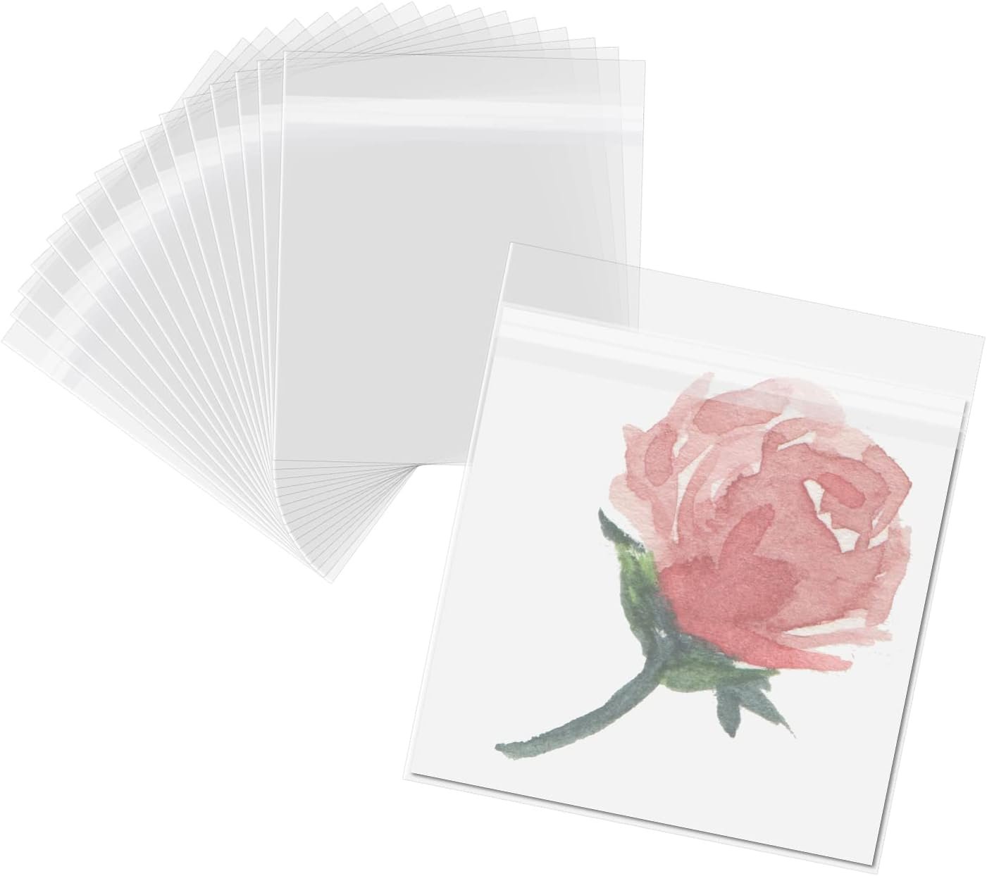 100 Pack 6×6 Inch Resealable C...