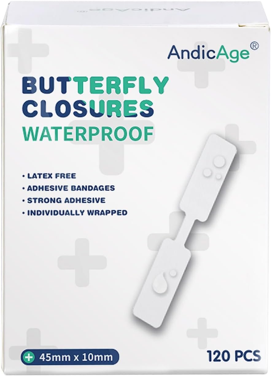 120PCs Waterproof Butterfly Adhesiv...