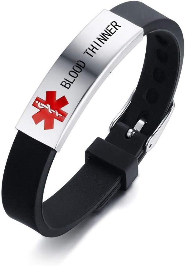 Medical Alert ID Bracelet Laser Eng...