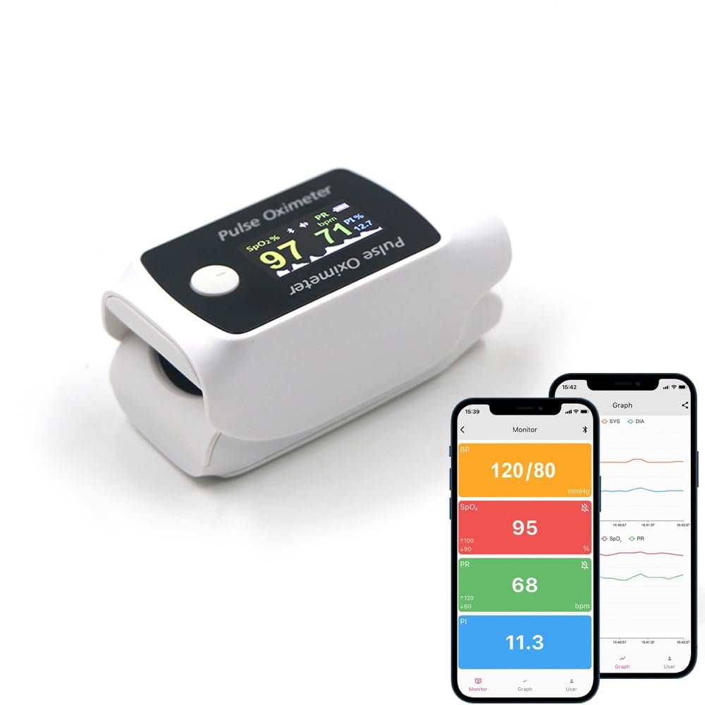 Portable Fingertip Pulse Oximeter A...