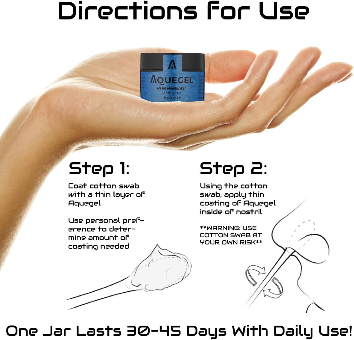 Nasal Moisturizer (Original Unscented), 12-Hour Nasal Moisture Relief, Water-Based Nose Gel, Oxygen Therapy Moisturizer, Dry Nose, Dryness, Nosebleeds, Cannula, Saline Gel - Image 2