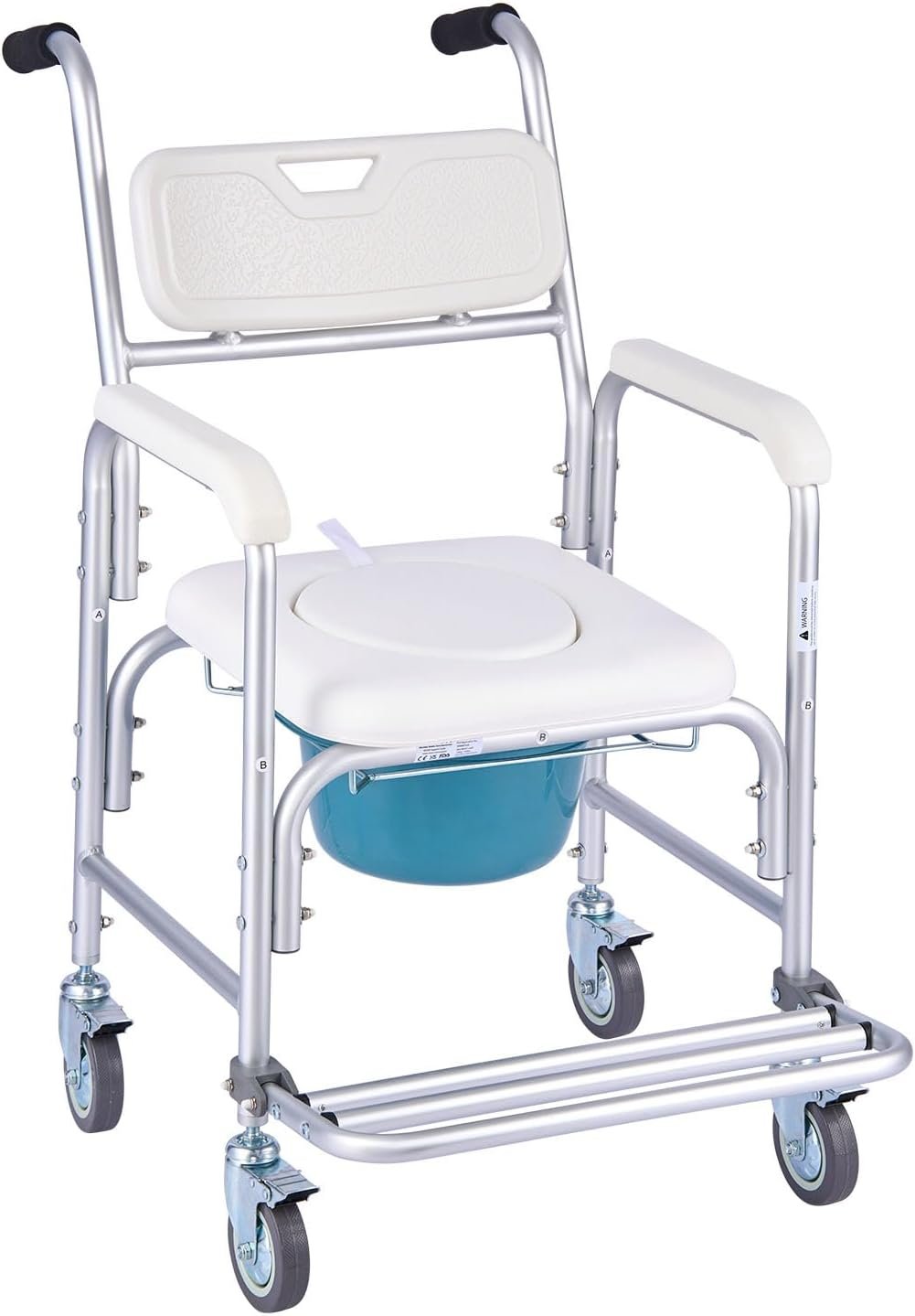 VEVOR Bedside Commode Chair with Wh...