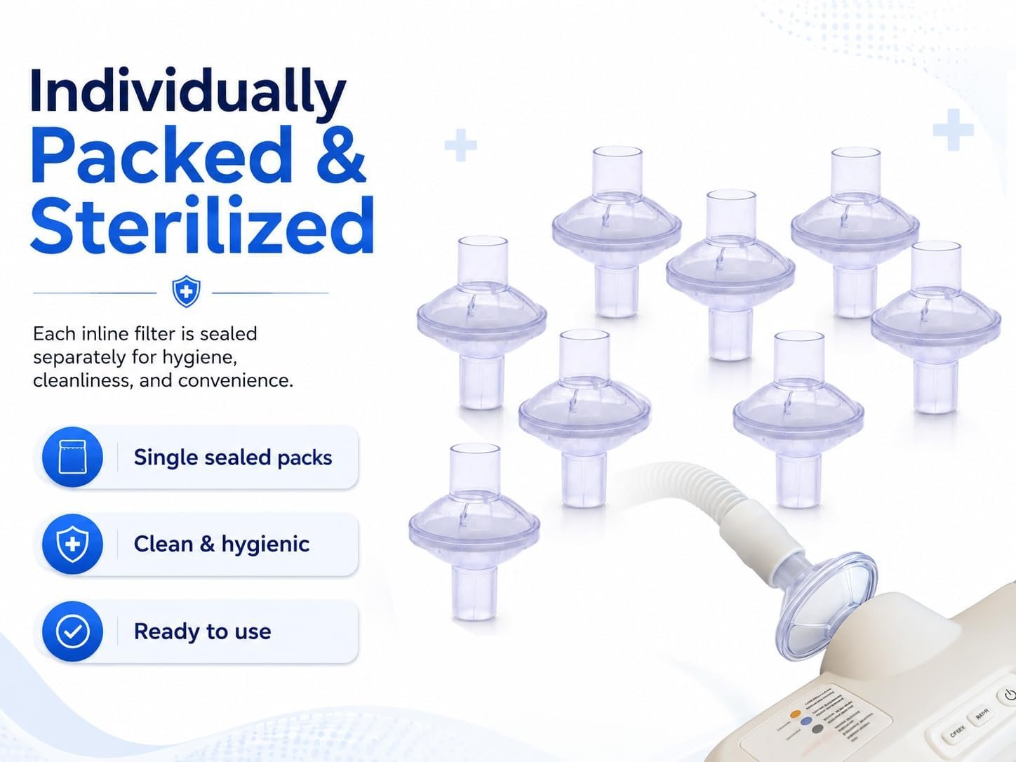 Aveen Inline 8-Pack CPAP Filters - Universal Fit for CPAP and BiPAP Machines and CPAP Hoses- Advanced Filtration for Cleaner Air, Easy to Install, Must-Have CPAP Filters. - Image 4